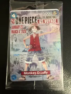 One Piece College Basketball US Voyage Monkey.D.Luffy Card - Image 1