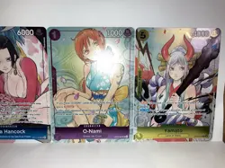 One Piece 2025 Dash Pack 4 Card Set Boa, O-Nami Black Maria Yamato NOT FOR SALE - Image 4
