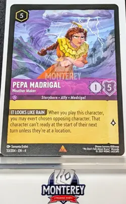 Pepa Madrigal Weather Maker NM-MINT Disney Lorcana TCG non holo 53/204 EN4 - Image 1
