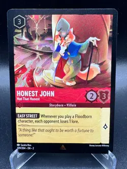 Foil Honest John Not That Honest 109/204 EN2 Rare Disney Lorcana NM FAST SHIP - Image 1