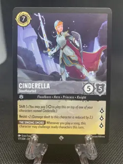 Disney Lorcana: Rise of the Floodborn - Cinderella - 177/204 - Super Rare - Image 1