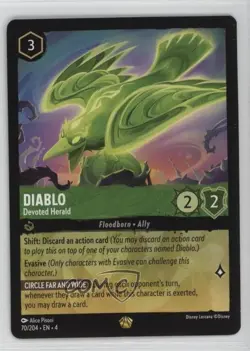 2024 Disney Lorcana - Ursula's Return 4 Legendary Diablo Devoted Herald #70 - Image 1