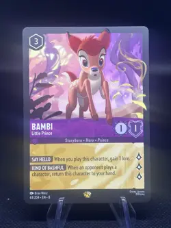 BAMBI - Little Prince Legendary #63/204 EN 8 Disney Lorcana REIGN JAFAR - Image 1