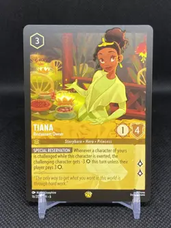Tiana Restaurant Owner 16/204 Legendary Non-Foil Disney Lorcana Azurite Sea EN 6 - Image 1