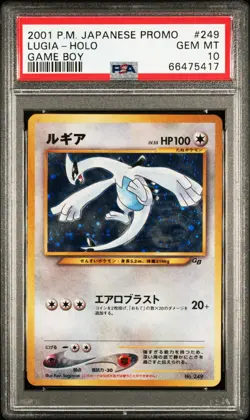 Pokemon Card PSA 10 Lugia Holo Game Boy Promo #249 - Image 1