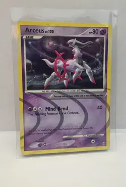 Pokemon TCG Arceus - AR7 - Pokemon Arceus Holo Card NM - Image 1
