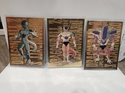 1999 Dragonball Z Card G-10 Gold Holo Frieza Lot (3) FUNimation JPP/AMADA - Image 1