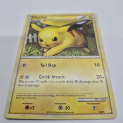 Pokemon Pikachu Basic Card 2/30 Regular Finish 2010 Nintendo - Image 3