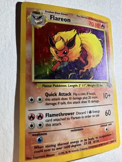 Flareon Holo 03/64 Jungle Set Pokemon Card – MP - Image 4