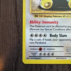 Snorlax XY179 XY Promo Holo MP Pokemon Card TCG - Image 4