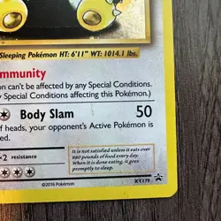 Snorlax XY179 XY Promo Holo MP Pokemon Card TCG - Image 5