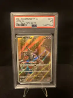 Mimikyu 075 Sv: Scarlet & Violet Promo Cards Holo PSA 7 - Image 1