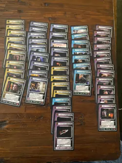Star Trek CCG 1E Deep Space Nine CHARACTER/SHIPS UNC/C lot 50 Cards NM NO DUPS - Image 1