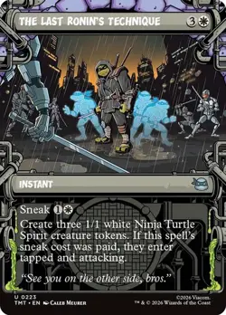 NM Showcase The Last Ronin's Technique, MTG, TMNT, Magic the Gathering, 223 - Image 1