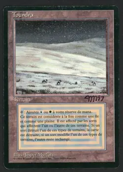 ***FBB French Tundra Signed (Vertical Bend)*** MTG Revised Magic Jesper Myrfors - Image 1