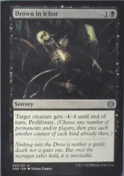 Drown in Ichor - Phyrexia: All Will Be One: #91, Magic: The Gathering Nm C252 - Image 1