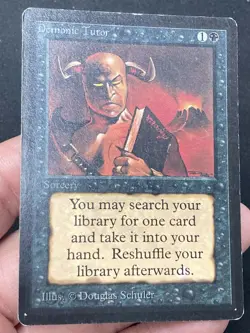 ***Beta Demonic Tutor*** MTG Beta Magic Kid Icarus - Image 3