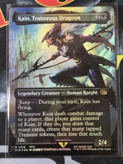 Kain, Traitorous Dragoon Borderless FOIL FIN #0316 Final Fantasy MTG - Image 1