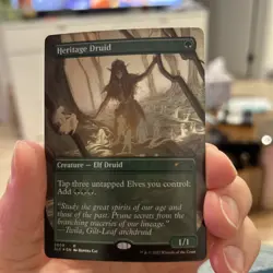 MTG Magic the Gathering Secret Lair Foil NM Heritage Druid #2008 - Image 1