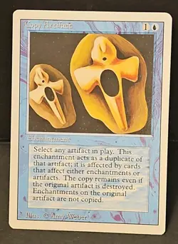 Mtg 🔮 Copy Artifact 🔮 Revised Edition MT/NM 🌟RARE🌟 Magic The Gathering - Image 1