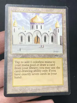 ***Library of Alexandria (Ring Ding & Edge Indent)*** MTG Arabian Nights Magic - Image 3