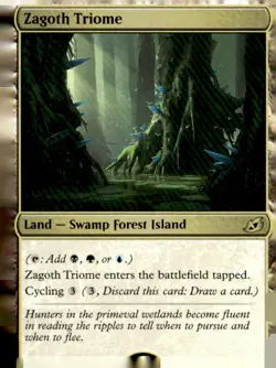 Ikoria: Lair of Behemoths #259 Zagoth Triome - Image 1