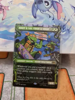 Mikey & Leo, Chaos & Order (Showcase) Rare MTG Ninja Turtles - Image 1