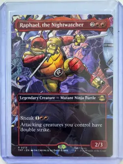 Raphael, the Nightwatcher (Borderless) Non-Foil #0213 NM TMNT ENG MTG - Image 1