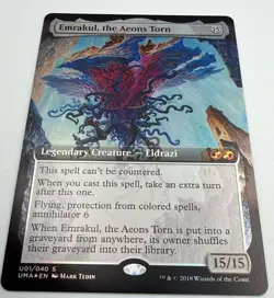 Emrakul, the Aeons Torn - Foil - Extended Art Magic mtg Light Play, English Ulti - Image 3