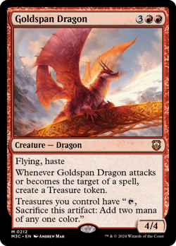 Goldspan Dragon Modern Horizons 3 Commander - Moderately Played - Image 1