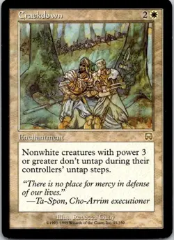 MTG Magic the Gathering Crackdown Mercadian Masques Played See Scan B - Image 1