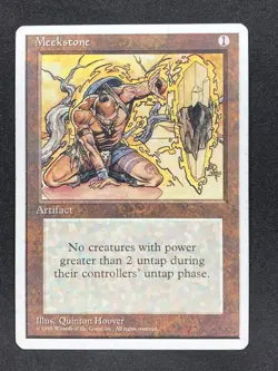 Vintage Magic The Gathering (MTG) : 4th Edition : Meekstone: Rare - MP/LP - Image 1
