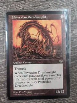 WotC MtG Mirage Phyrexian Dreadnought (R) EX Magic - Image 1