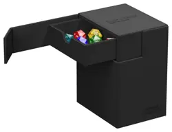 MTG Ultimate Guard Flip n Tray 133 Black Commander Deck Box - Image 1