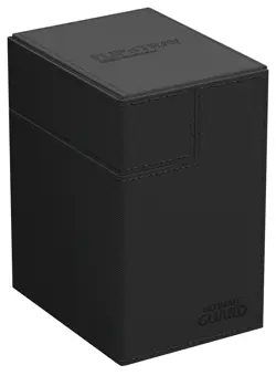MTG Ultimate Guard Flip n Tray 133 Black Commander Deck Box - Image 2
