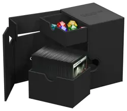 MTG Ultimate Guard Flip n Tray 133 Black Commander Deck Box - Image 5