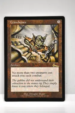 MAGIC THE GATHERING, CRAWLSPACE, URZA'S LEGACY, NM, NEVER BEEN PLAYED - Image 1