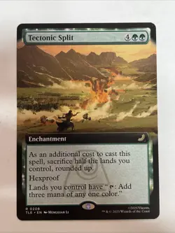 MTG Tectonic Split (Extended Art) Avatar: The Last Airbender 0208 Rare - Image 1