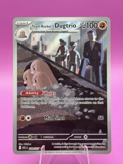 Team Rocket’s Dugtrio 239/217 Illustration Rare - Pokemon TCG Ascended Heroes NM - Image 1