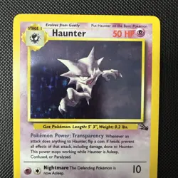 Pokemon TCG - Haunter 6/62 Holo Fossil Set Pokemon Card WOTC - NM/M pack fresh - Image 2