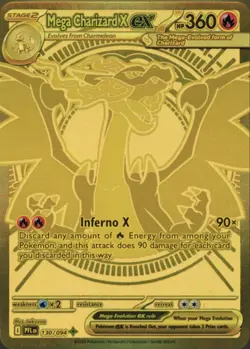Pokemon TCG Phantasmal Flames Mega Charizard X EX 130/094 - Image 1
