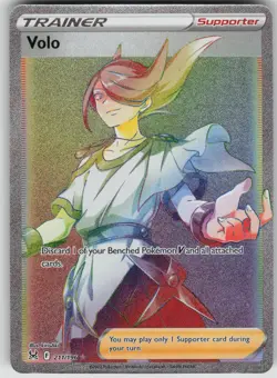 Pokemon TCG Volo (Secret) Secret Rare SWSH11: Lost Origin 211/196 - Image 1