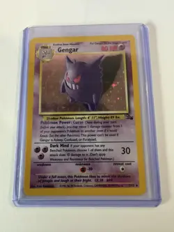 Gengar Rare Vintage 1999 Holo Foil Pokemon TCG 5/62 Very Good Condition - Image 2