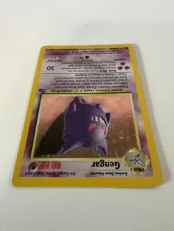 Gengar Rare Vintage 1999 Holo Foil Pokemon TCG 5/62 Very Good Condition - Image 4