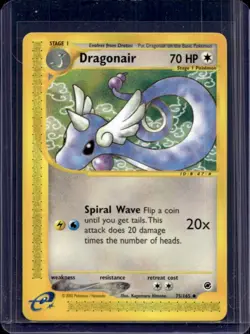 2002 Pokemon Expedition Set Dragonair #75/165 - Image 1