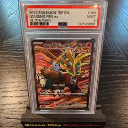 GOUGING FIRE ex - ULTRA RARE - PSA 9 - 2024 Temporal Forces #188 - Image 1
