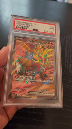 GOUGING FIRE ex - ULTRA RARE - PSA 9 - 2024 Temporal Forces #188 - Image 2