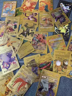 ca. 320 Pokemon Karten Sammlung Konvolut Sammelkarten Gold Silber Glitzer Holo - Image 4