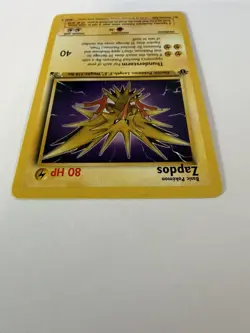 Pokemon TCG Zapdos Fossil Set 1st Edition 30/62 Rare Non-Holo #30 LP - Image 3