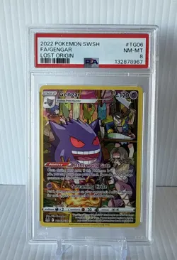 2022 Fa/Gengar Lost Origin Pokemon Sword & Shield Lost Origin TG06 NM PSA 8 - Image 1